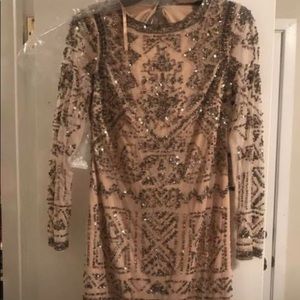 Adrianna Papell beaded cocktail dress